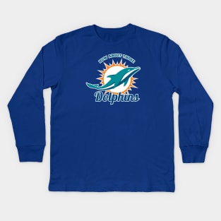 Dolphins | The Birdcage Kids Long Sleeve T-Shirt